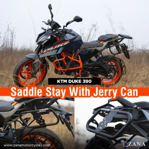 Saddle Stay V-1 With Jerry Can Mount White For KTM ADV 390 2025